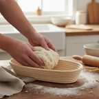 Artisan Collection: 12-Pack 15" Slim Oblong Rattan Proofing Baskets