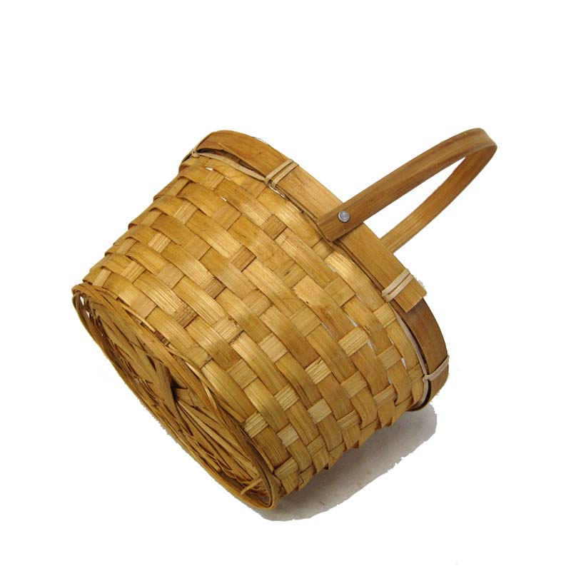 Honey Swing Handle Oval Bamboo Basket The Lucky Clover Trading Co.