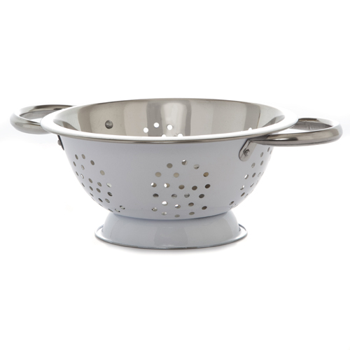 Small Stainless Steel Colander 6in The Lucky Clover Trading Co.