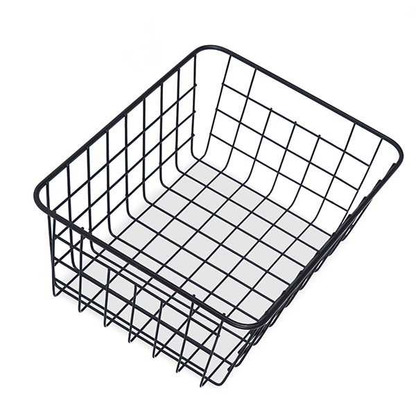 Stella Black Rectangular Wire Basket - The Lucky Clover Trading Co.