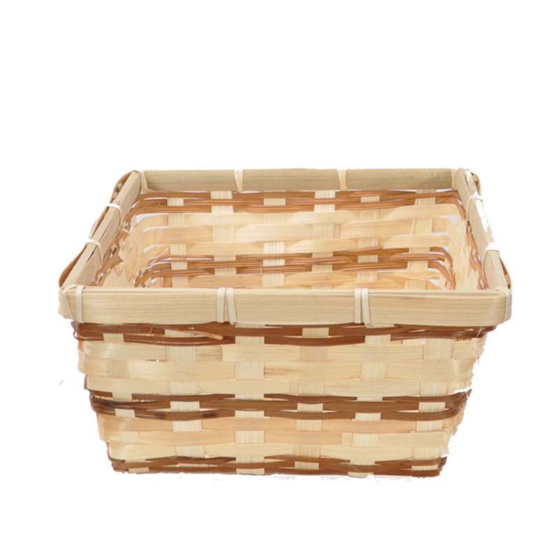 Rectangular Stained Stripes Basket The Lucky Clover Trading Co.