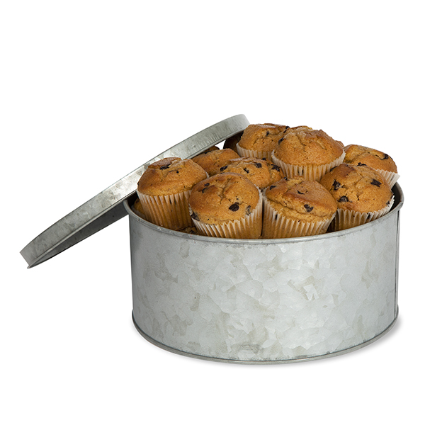 Round Metal Container with Lid – Smallwoods
