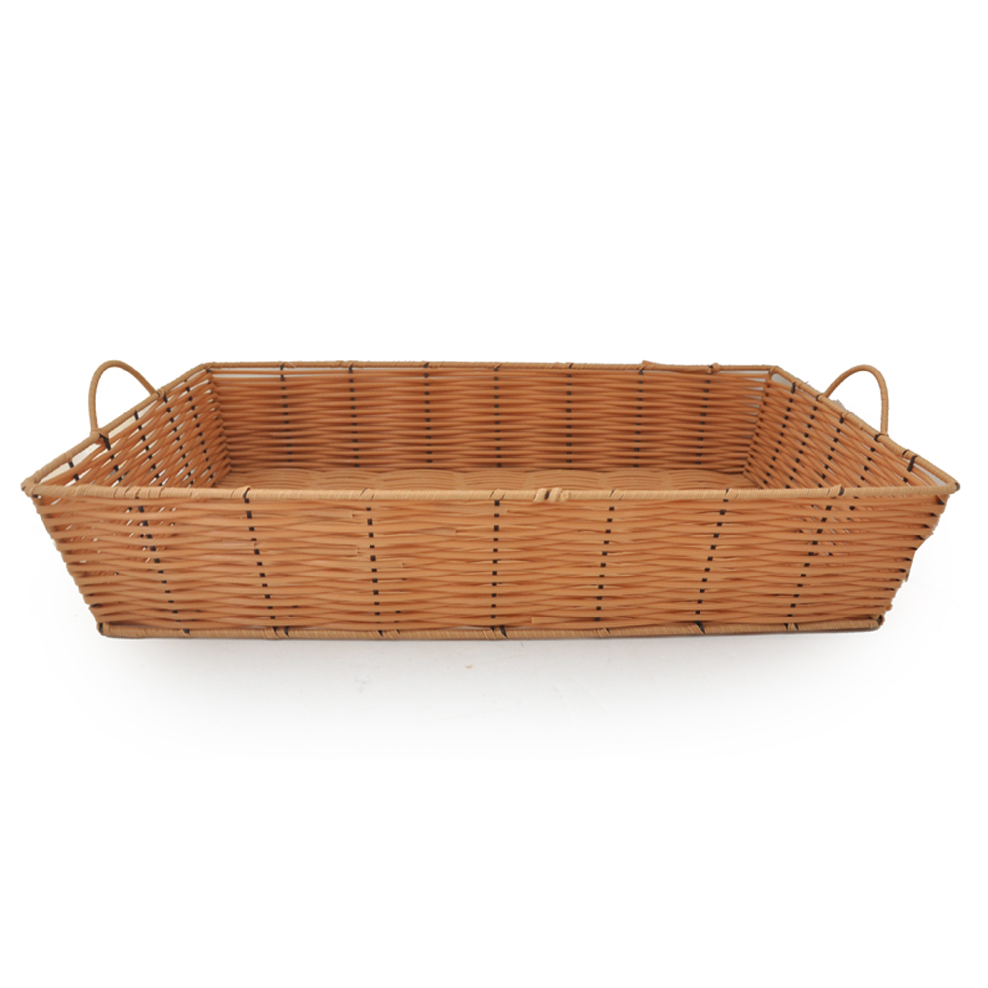 wicker tray with handles